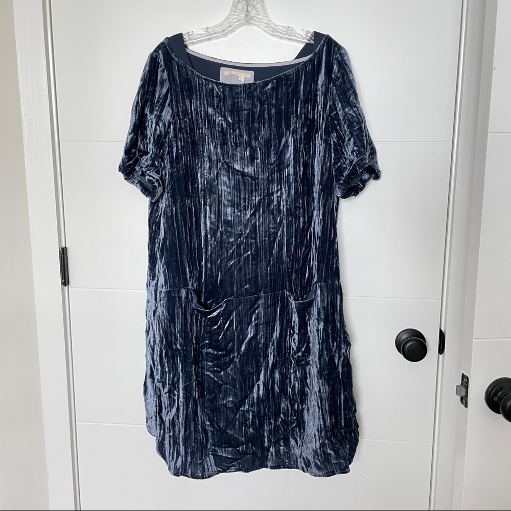 Anthropologie velvet dress